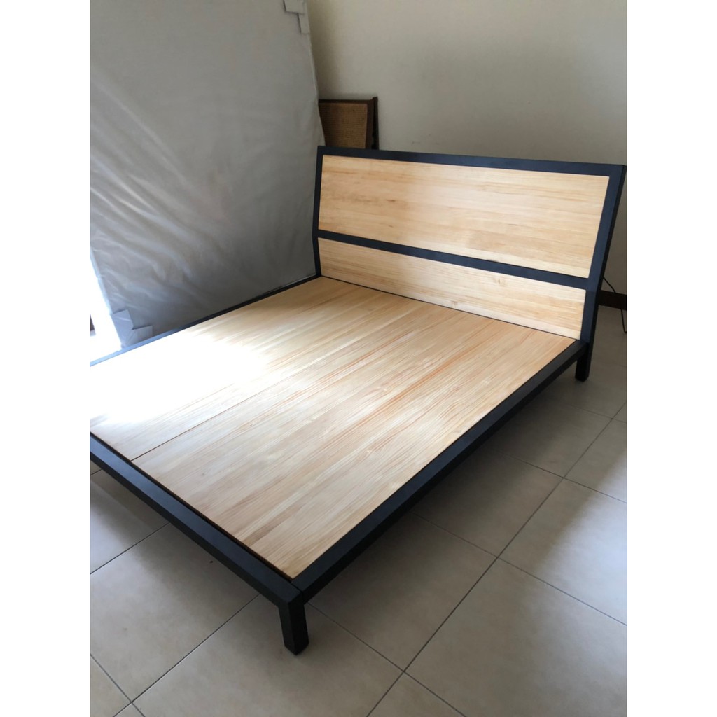 謝木木工作室 手工訂製 床架 床 床頭櫃 床組 家具 傢俱  台南 架高床 鐵件 設計 製作 台灣 設計製作 鐵