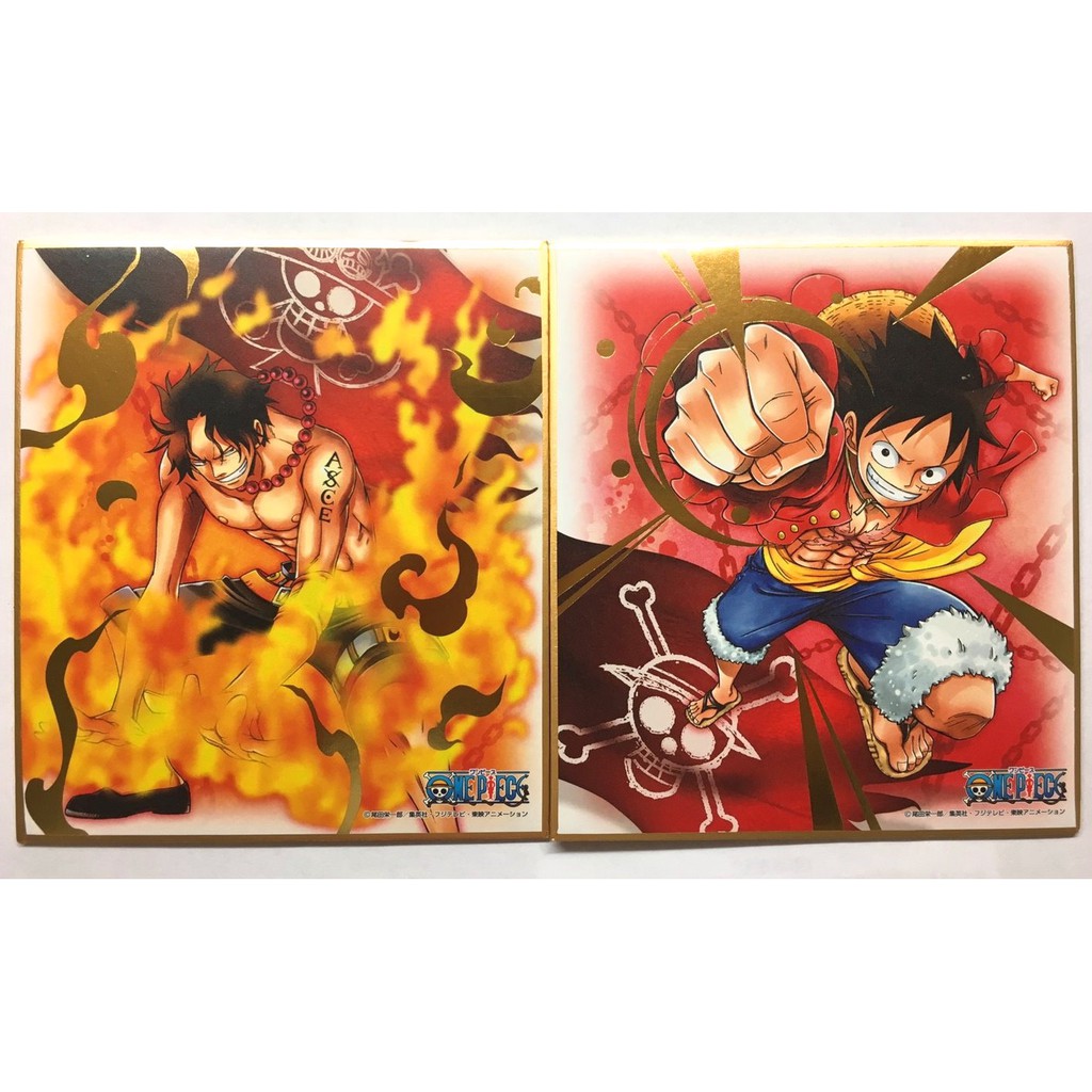 海賊王色紙艾斯魯夫航海王one Piece 原畫板簽名板原畫卡卡片ensky 彩色 蝦皮購物