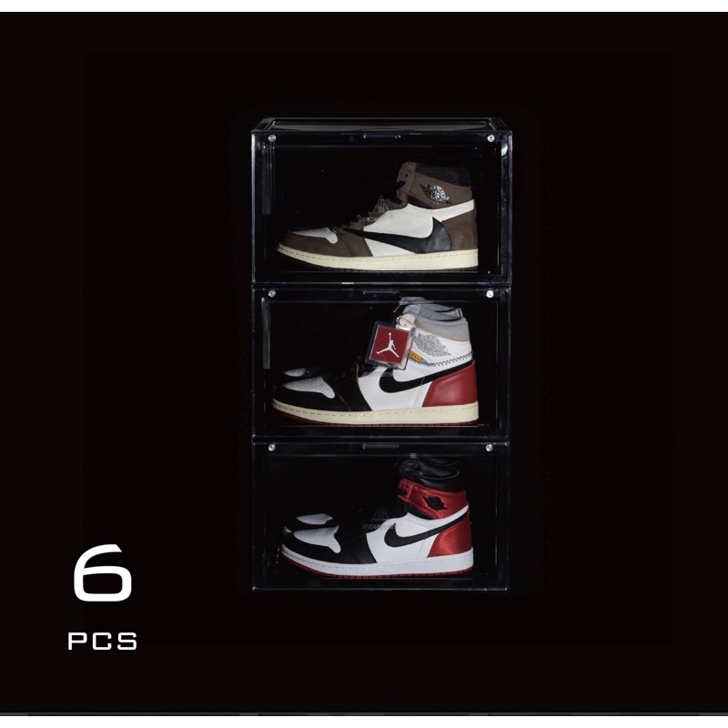 （全新轉賣）Sneaker-mob 黑色 曜石黑 磁吸側開球鞋盒 6件一組 不拆售