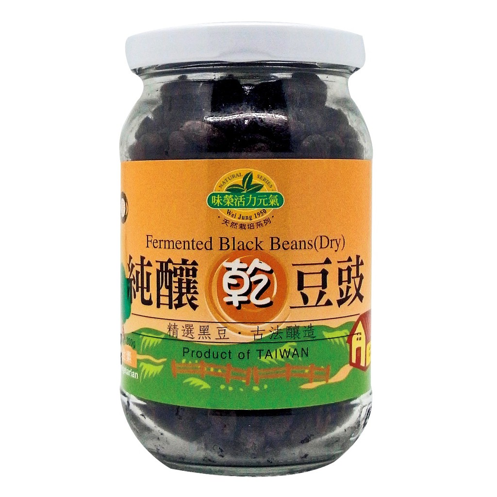 《小瓢蟲生機坊》味榮活力元氣 - 純釀乾豆鼓 200g/罐  調味料