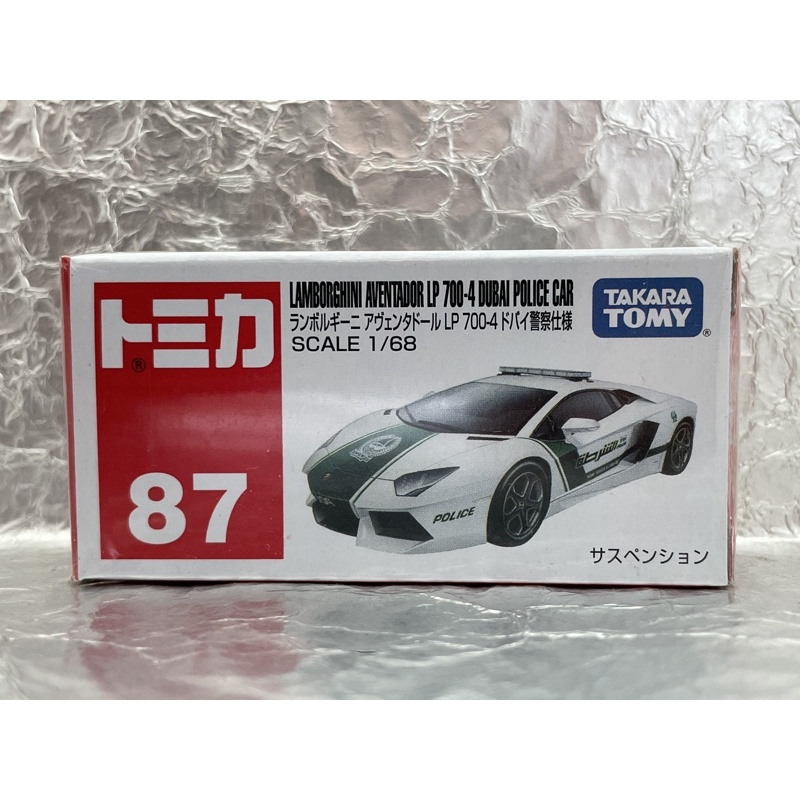 TOMICA NO.87 純售盒子 藍寶堅尼 杜拜警車  LAMBORGHINI AVENTADOR LP 700-4