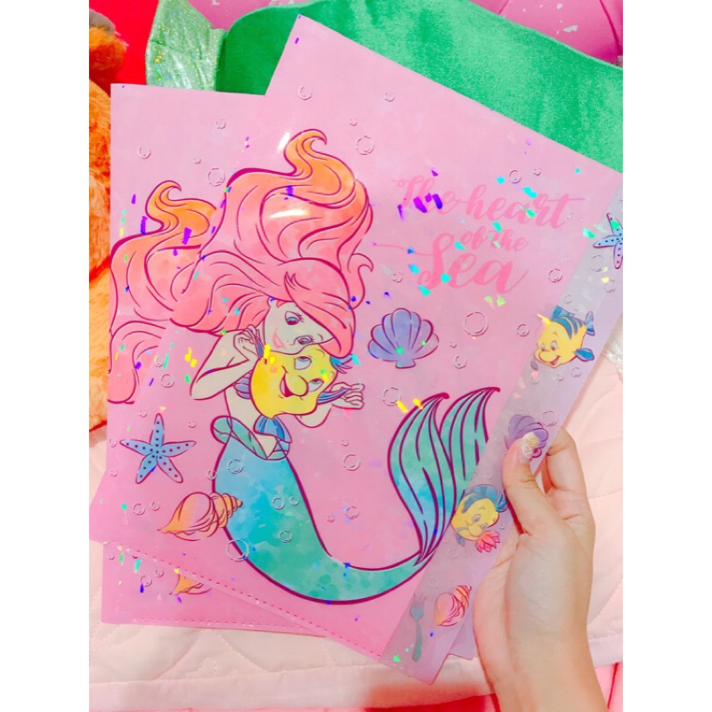 現貨 朵兒日本代購日本迪士尼小美人魚愛麗兒多層資料夾東京迪士尼小比目魚 蝦皮購物