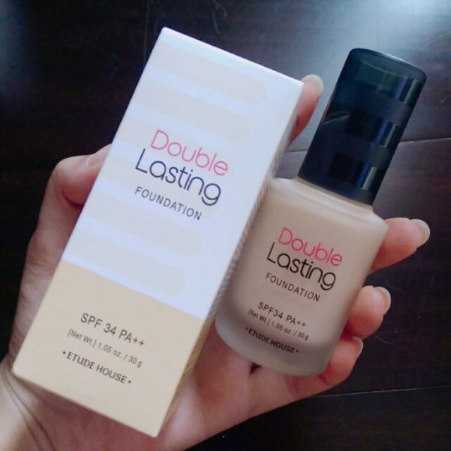 全新Etude house超持妝粉底液 Double lasting foundation 色號vanilla