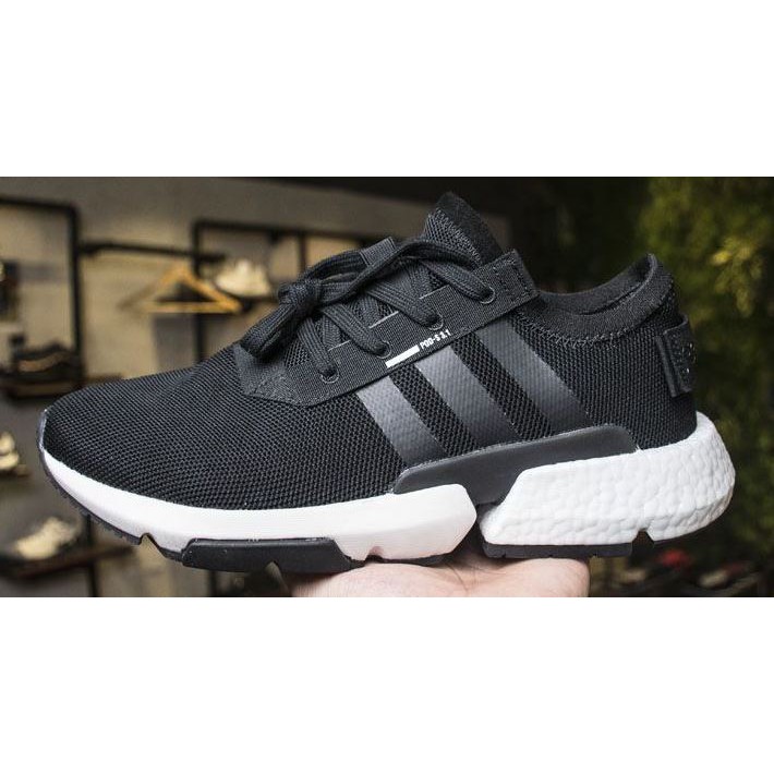 2018 八月 ADIDAS ORIGINALS POD-S3.1 三葉草 休閒 運動鞋 黑白 B37466