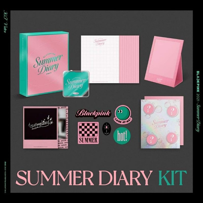 Blackpink 2021 summer diary kit 明信片磁鐵 拆售 Rosé Lisa