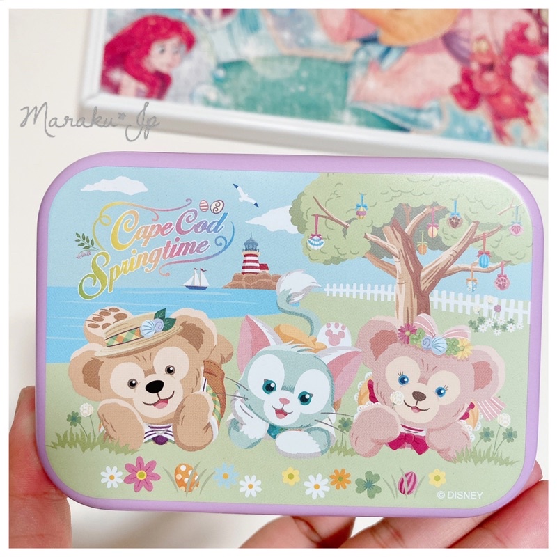 日本代購 Disney海洋迪士尼園區限定 情人節 Duffy 雪莉玫 達菲 餅乾禮盒 鐵盒 收納盒 糖果盒 飾品盒