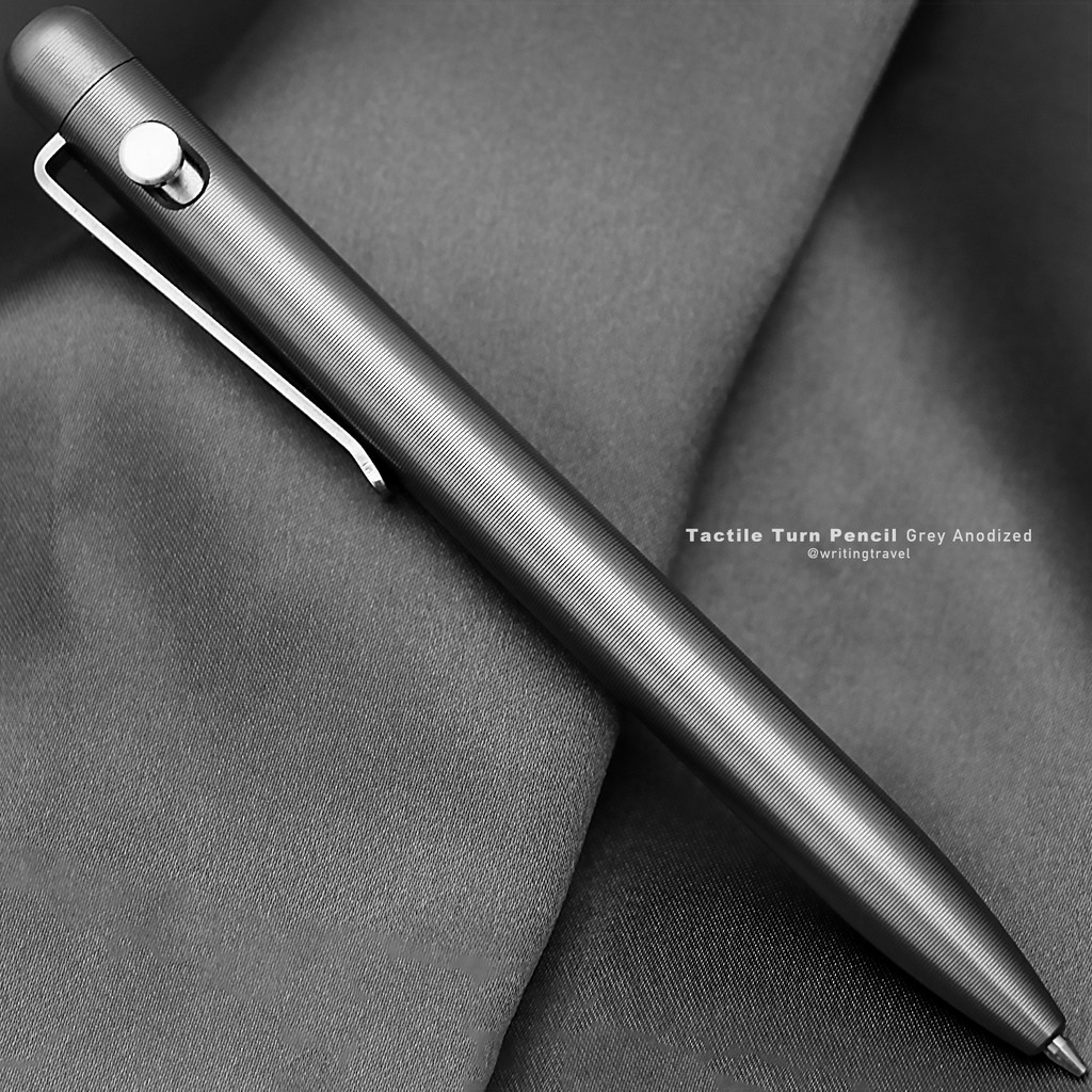 美國 Tactile Turn 全金屬螺栓型自動鉛筆: 陽極灰/Grey Anodized