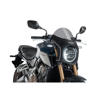 【93 MOTO】PUIG Honda CB650R 19-23年 RETRO SEMI FAIRING 復古頭罩 風鏡