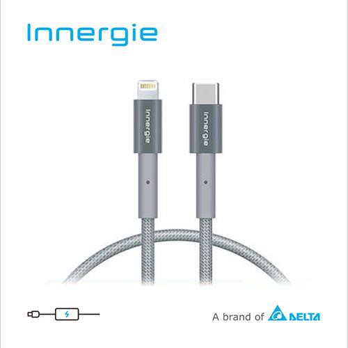 Innergie L-C 1公尺 Lightning 對 USB-C 充電線 灰 1M