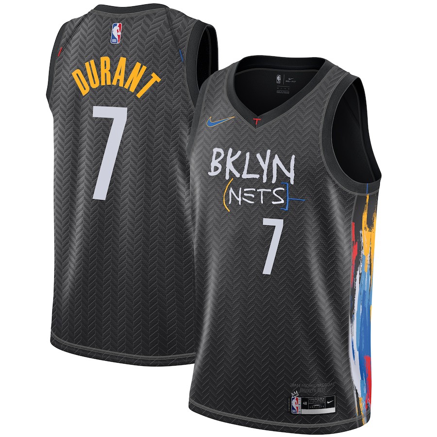 Nike Nba球衣熱轉印籃網隊7號 杜蘭特kd球衣durant 新賽季城市版球衣男子運動背心籃球服 蝦皮購物
