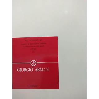 Giorgio Armani 亞曼尼 完美絲絨持久氣墊粉蕊3g 送植村秀試用包1ml