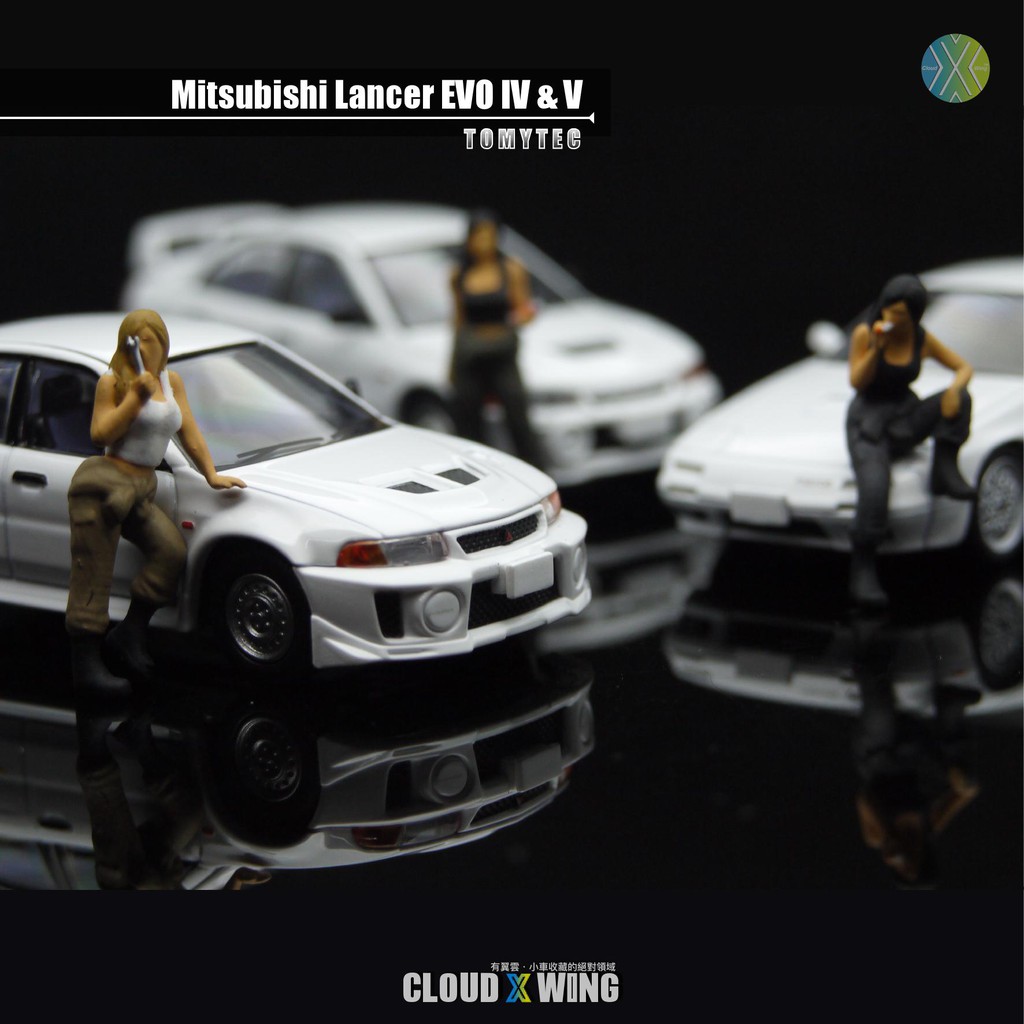 [有翼雲] 現貨 三菱 Lancer Evolution EVO IV V 日規 RS TLV TOMICA 頭文字D