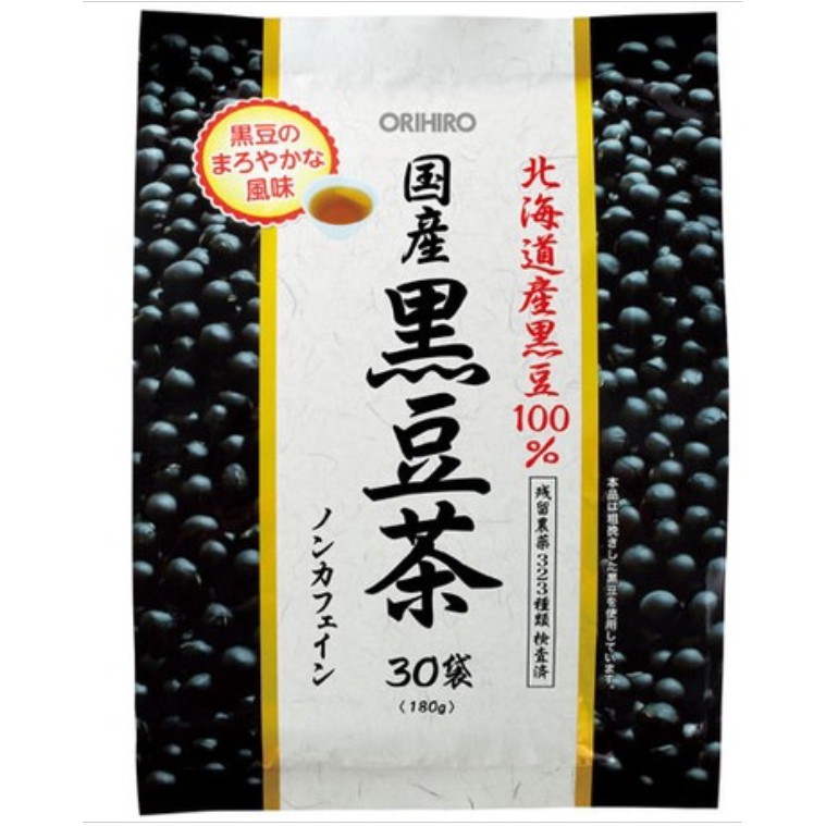 《現貨》2024.09之後 ORIHIRO 國產黑豆茶30包 北海道黑豆 飲品 健康 沖泡 送禮首選 日本代購