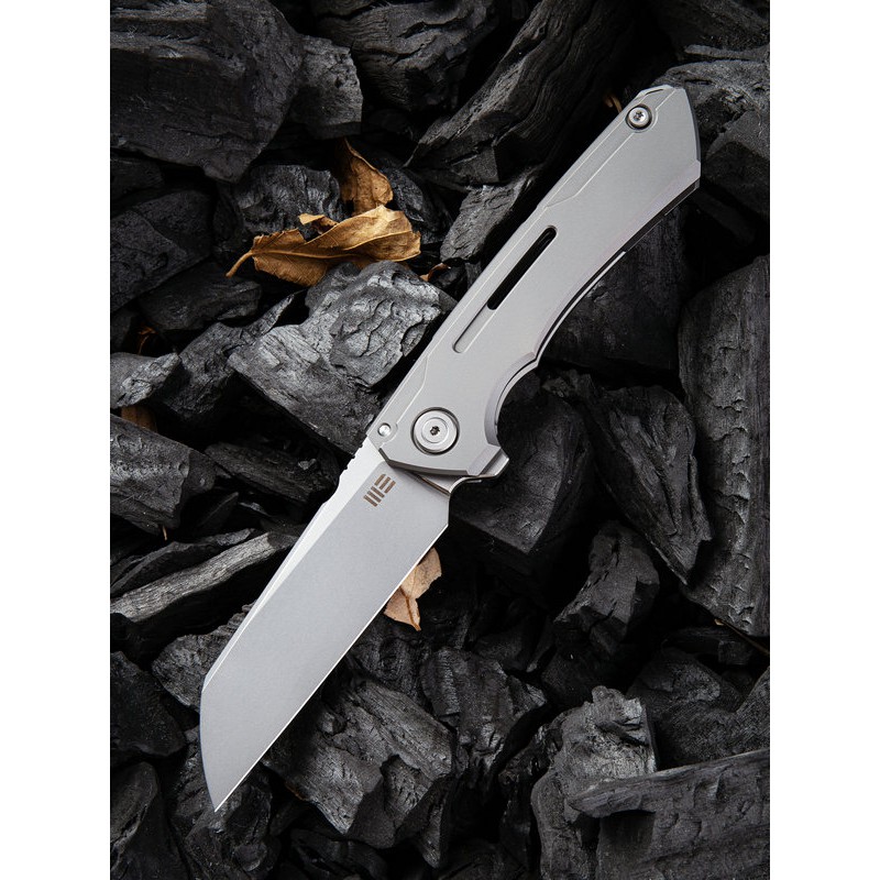 We Knife Mini Buster灰鈦柄折刀( CPM 20CV鋼銀刃)