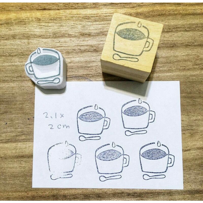 Domo豆毛刻印房--手刻印章--咖啡或茶或湯