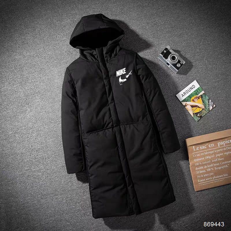 王思涵小店 Nike外套nike羽絨大衣耐吉保暖外套長版外套連帽外套修身休閒羽絨外套棉服 蝦皮購物