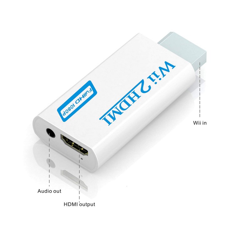 Wii轉hdmi轉換器任天堂遊戲機wii轉hdmi 1080p高清轉換頭 蝦皮購物