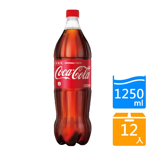 可口可樂寶特瓶1250mlx12入/箱【愛買】