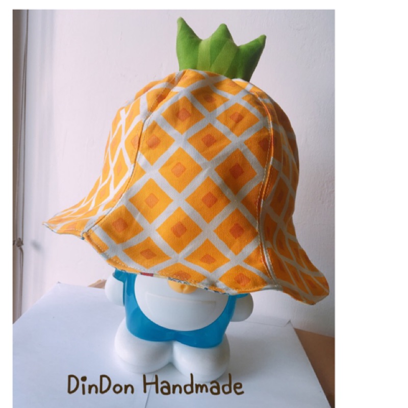 《手作嬰兒帽》特製鳳梨樣式花瓣帽