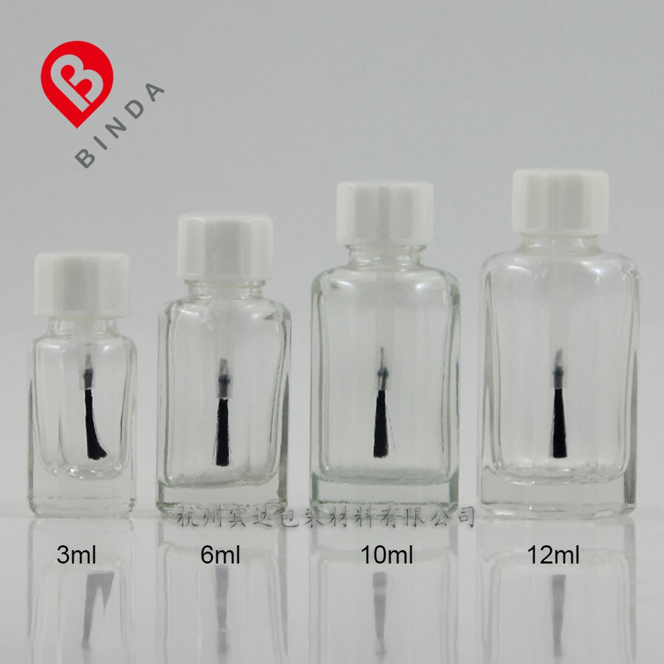 Pkeg 個 廠家直銷y 3ml 6ml 10ml 12ml毛刷瓶玻璃瓶 分裝指甲油瓶膠水瓶 蝦皮購物