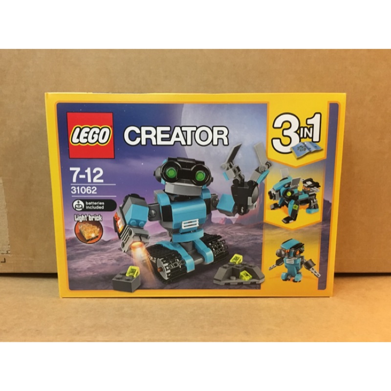 樂高 LEGO 31062 Creator系列 探險機器人 全新未拆現貨