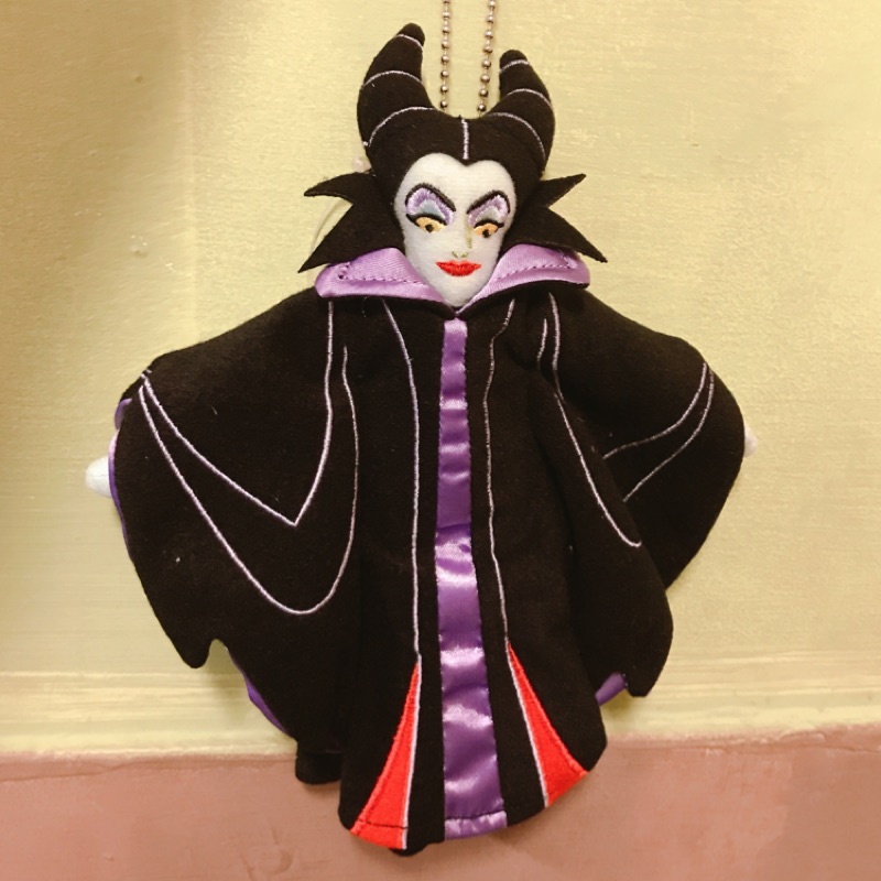 日本絕版 迪士尼 Disney 海洋迪士尼 萬聖節限定 反派角色 黑魔女娃娃吊飾 睡美人