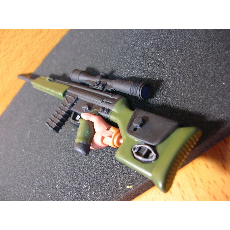 B4Z兵工裝備 軍綠版1/6黑幫殺手用PSG狙擊槍一把(附瞄準鏡) mini模型玩具