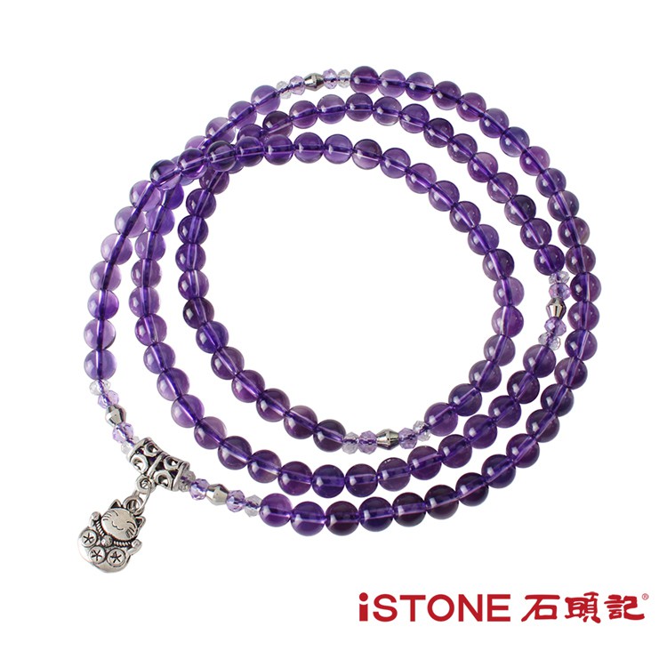 石頭記 紫水晶108顆平安珠手鍊-品牌經典