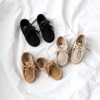 [現貨*發票🌈]ᴋᴋs韓國製 兒童鞋 綁帶仿舊麂皮休閒鞋 15-20cm