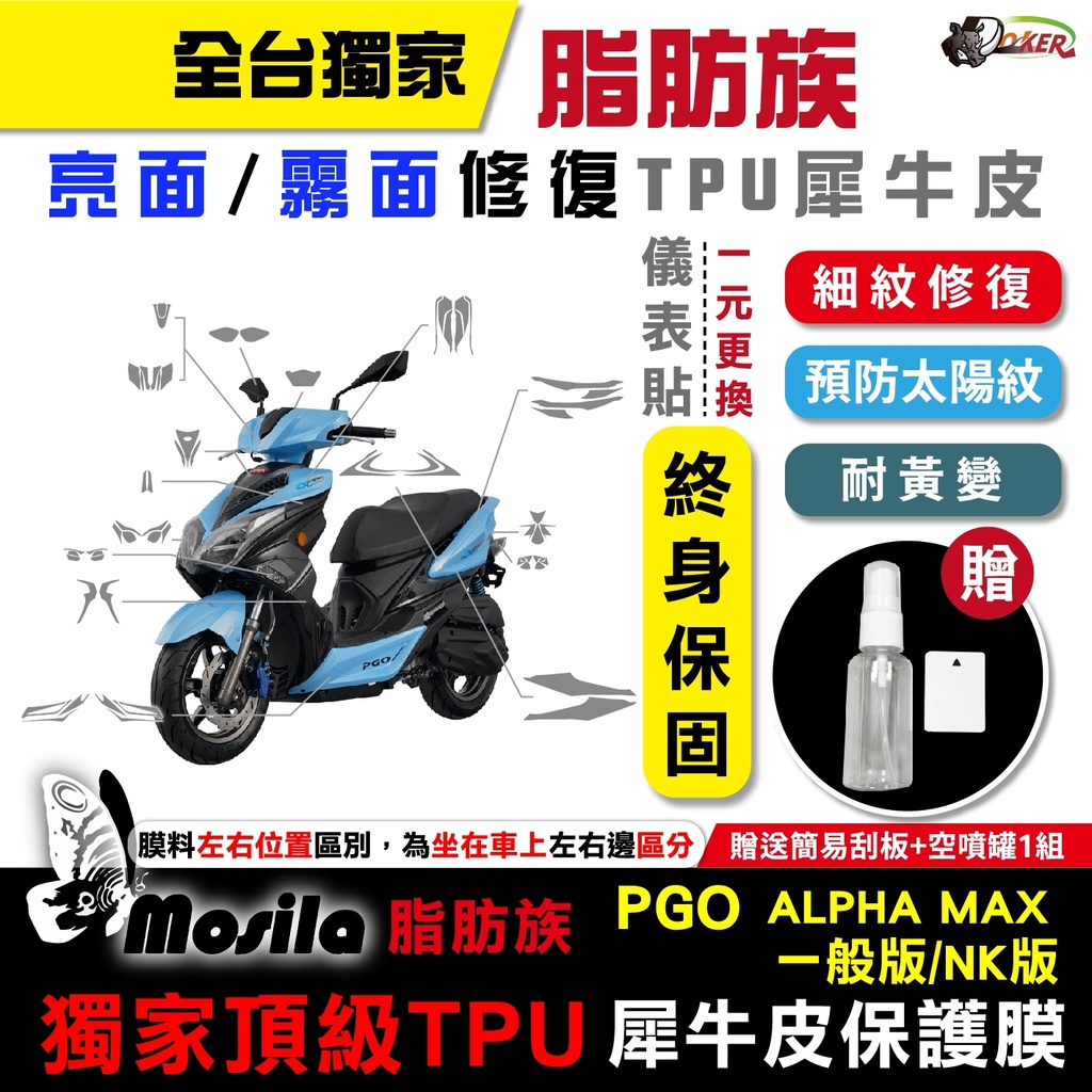 ［鍍客doker］PGO alpha max 脂肪族 犀牛皮 儀表貼 螢幕貼 保護膜 防護膜 抗刮 抗UV