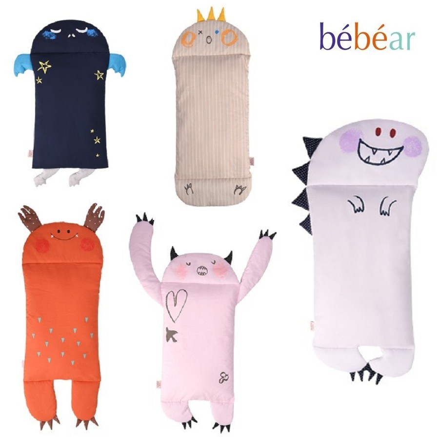 抱抱熊 BEBEAR 可愛怪獸嬰幼兒枕頭 嬰兒枕頭0到1歲 新生兒 寶寶1到3歲純棉四季通用 防偏頭定型枕 可當護頸枕