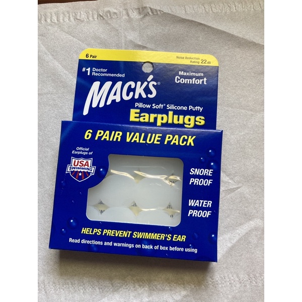 Mack's 耳塞 Pillow Soft Silicone Earplugs 矽膠耳塞