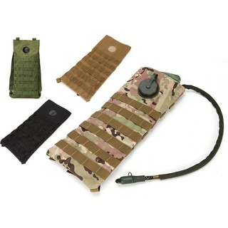 【QC軍品】MOLLE模組化戰術水袋- 含3公升內水袋【CP多地、黑色、綠色、狼棕色】水袋揹包戰術背心附件包