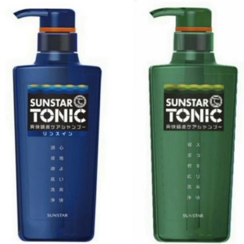 公司貨 日本Sunstar 三詩達 TONIC 清爽／薄荷 雙效洗髮精 暢銷日本40多年