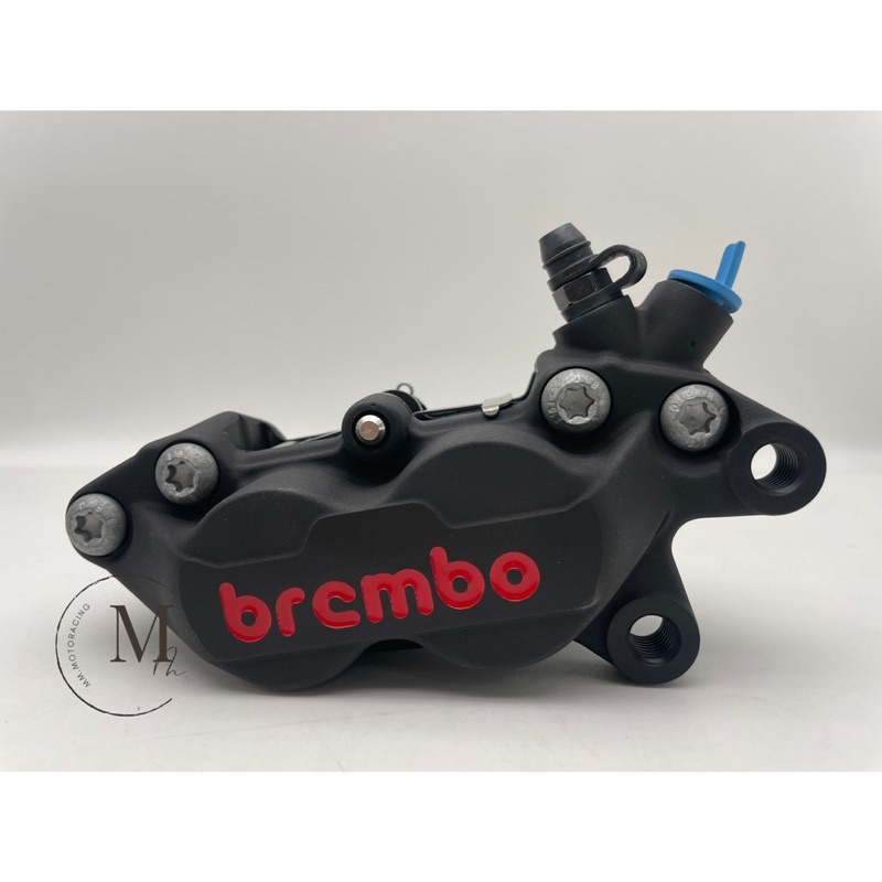 Mm. BREMBO（快速出貨）基本對四/卡鉗/單插銷/黑紅對四/黑底紅字對四 (右邊)活塞30/34 孔距40mm