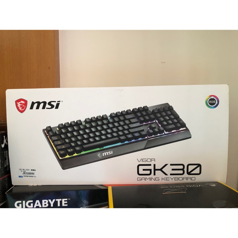 （二手）MSI微星 VIGOR GK30 類機械電競鍵盤