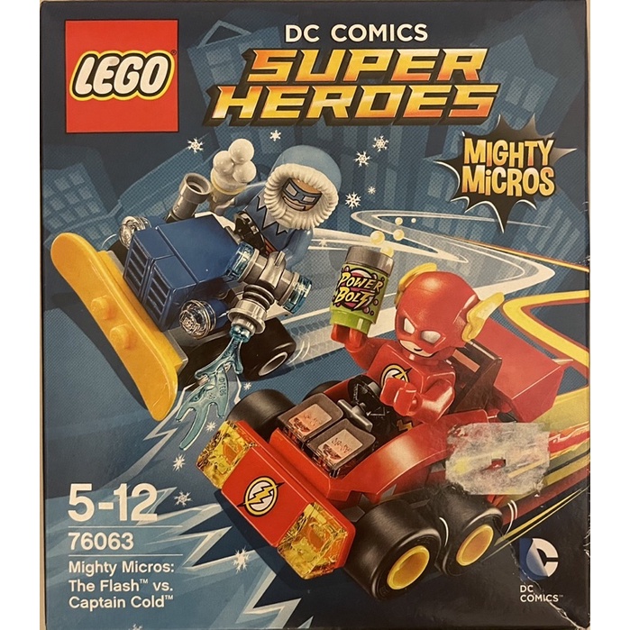 全新樂高LEGO 76063 DC英雄Mighty Micros系列 The Flash閃電vsCaptain cold
