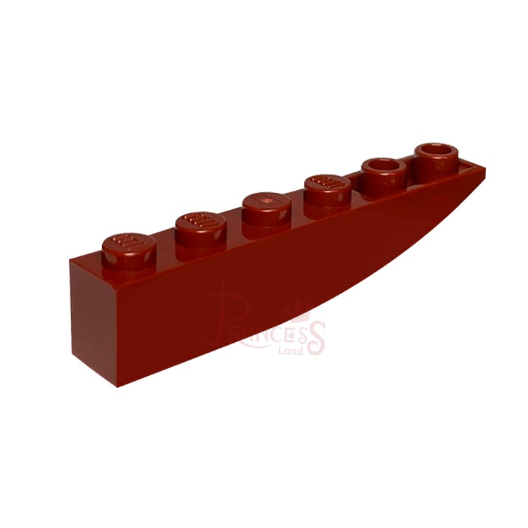 公主樂糕殿 LEGO 樂高 6x1 單邊反向曲面斜磚 深紅色 42023 T160