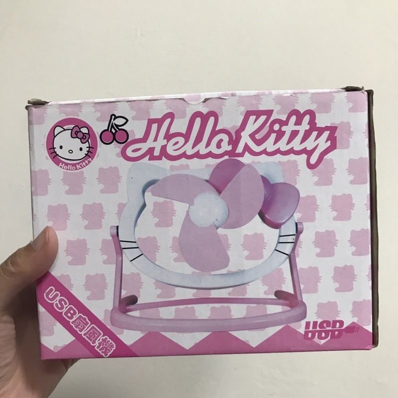 Hello Kitty usb風扇 軟葉不傷手 僅拆封測試