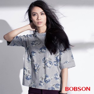 BOBSON 女款印花寬版上衣 35082-01