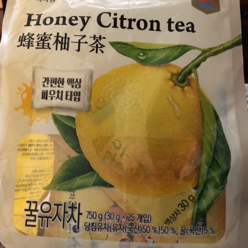 韓國原裝綠茶園NOKCHAWON單包裝蜂蜜柚子茶最後一包