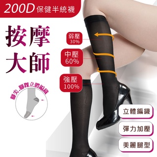 保健機能型半統襪 美腿塑造 MIT台灣製 漸進式壓力 彈力加壓 腿部支撐 塑腿 美腿襪 壓力襪 機能襪 高筒襪 絲襪