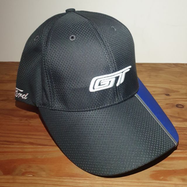 福特 Ford GT 鴨舌帽 遮陽帽 透氣網帽 帽子 深灰/藍