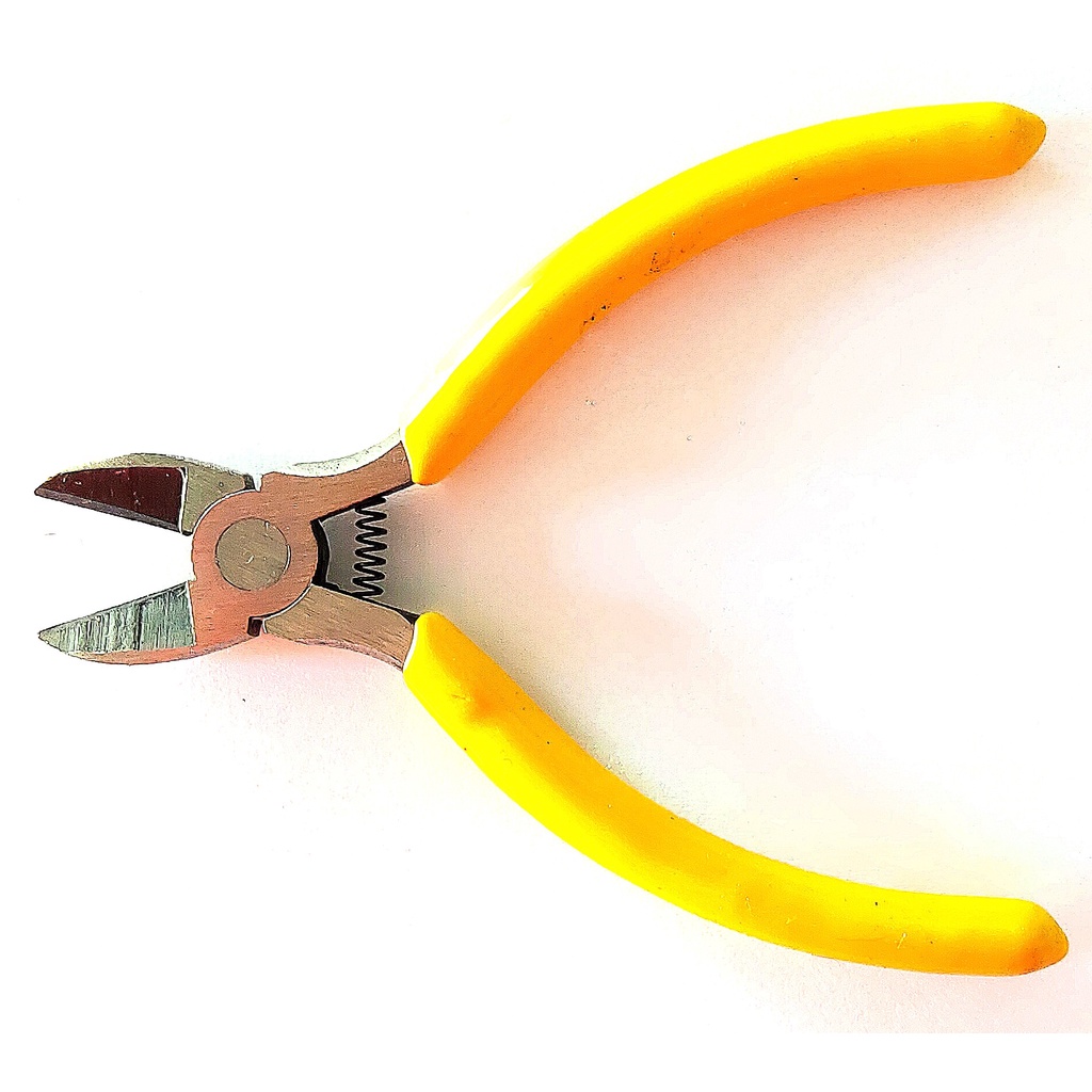 虎尾創意電子-五吋斜口鉗 尖嘴鉗 電子實驗用剪鉗帶彈簧