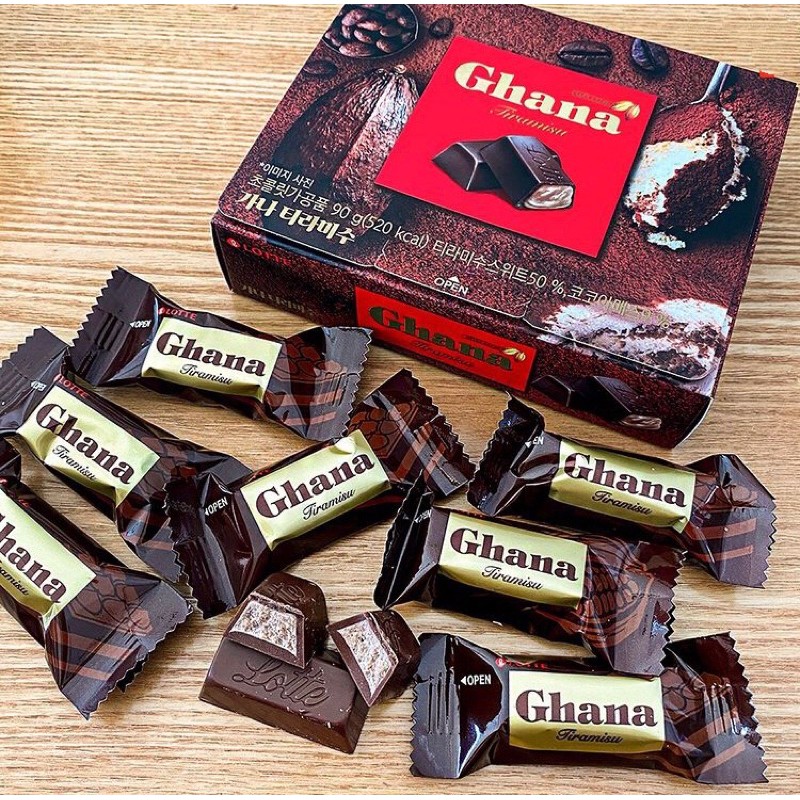 《現貨》韓國代購🇰🇷⭐️12月新品 Lotte 樂天 Ghana 提拉米蘇巧克力⭐️