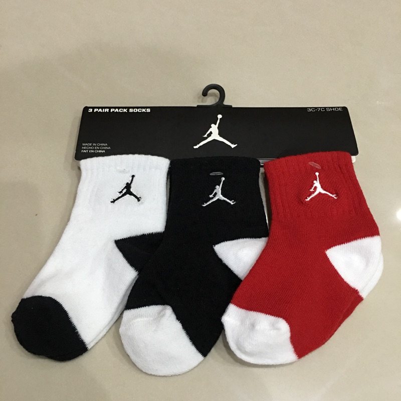 美國購回 全新Jordan 3C-7C 3雙襪