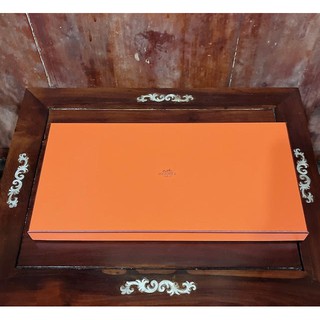 【二手名牌正品紙盒】愛馬仕 Hermès 橘盒 圍巾盒 披巾盒 cashmere 披巾盒 收納盒 硬紙盒 禮物盒