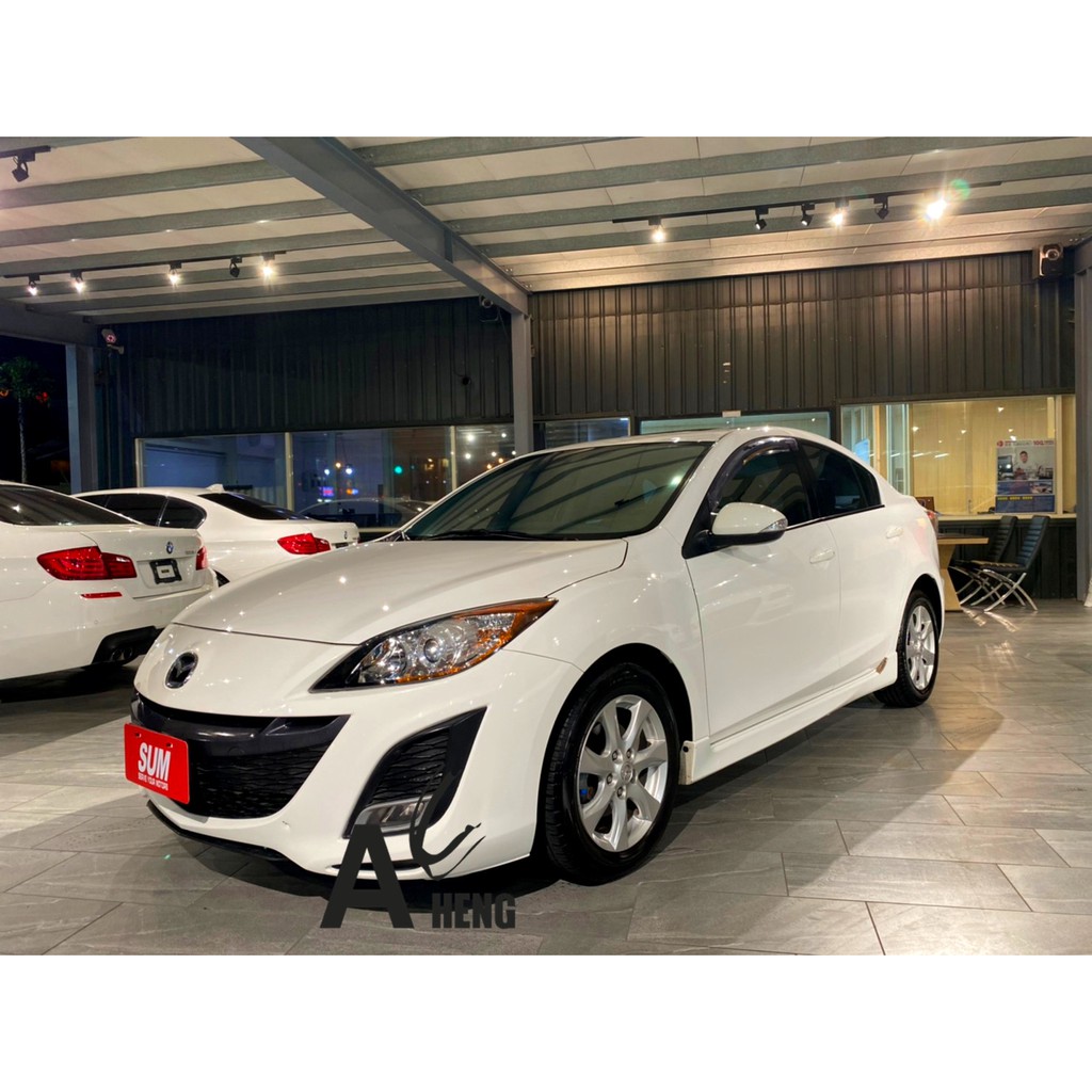 【FB搜尋桃園阿承】馬自達 超人氣MAZDA3跑13萬 2010年 2.0CC 白色 二手車 中古車