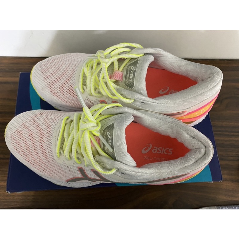 林口三井OUTLET 購24.5號 亞瑟士ASICS GEL-NIMBUS 22 女鞋 慢跑鞋 1012A766-100