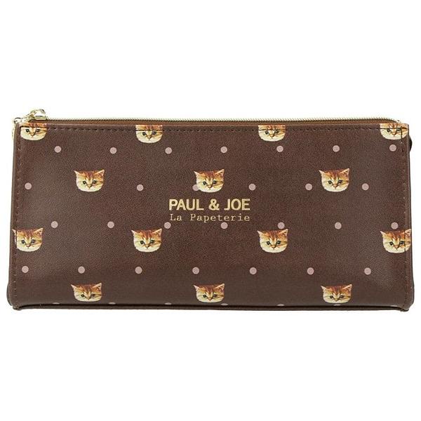 日本 PAUL &amp; JOE La Papeterie 筆袋/ M2/貓咪與波爾卡圓點巧克力 eslite誠品